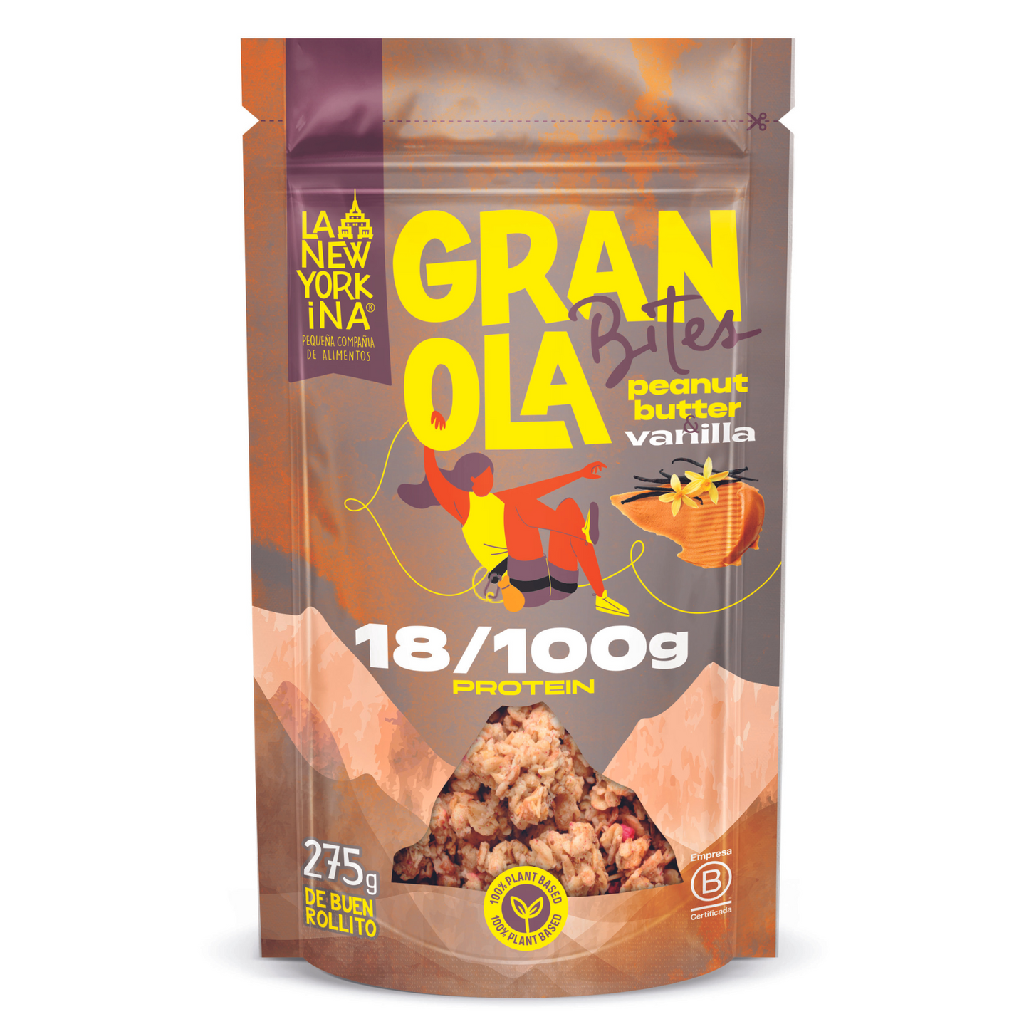 Granola Peanut Butter Vanilla -La Newyorkina - 275g
