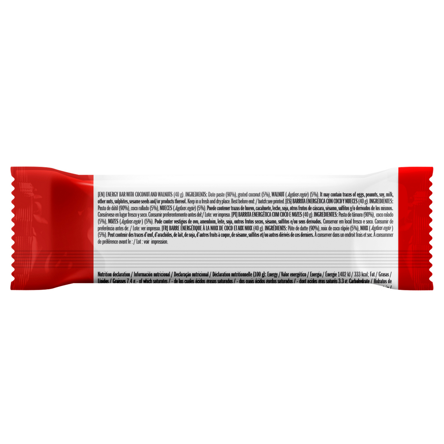 NutriExperience Energy Bar with Dates, Coconuts, and Walnuts - (40g)