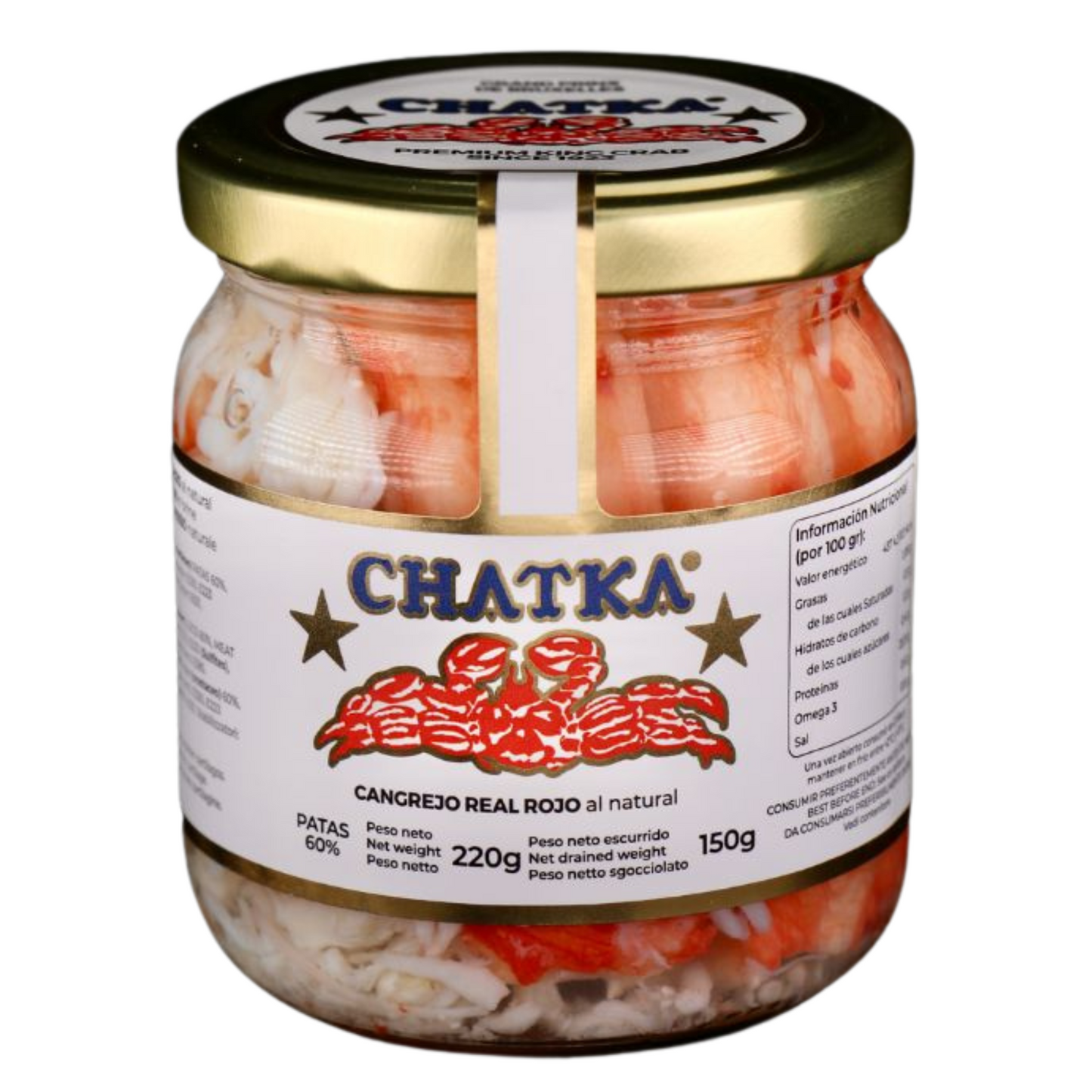 CHATKA 60% King Crab Legs Crystal (150g)