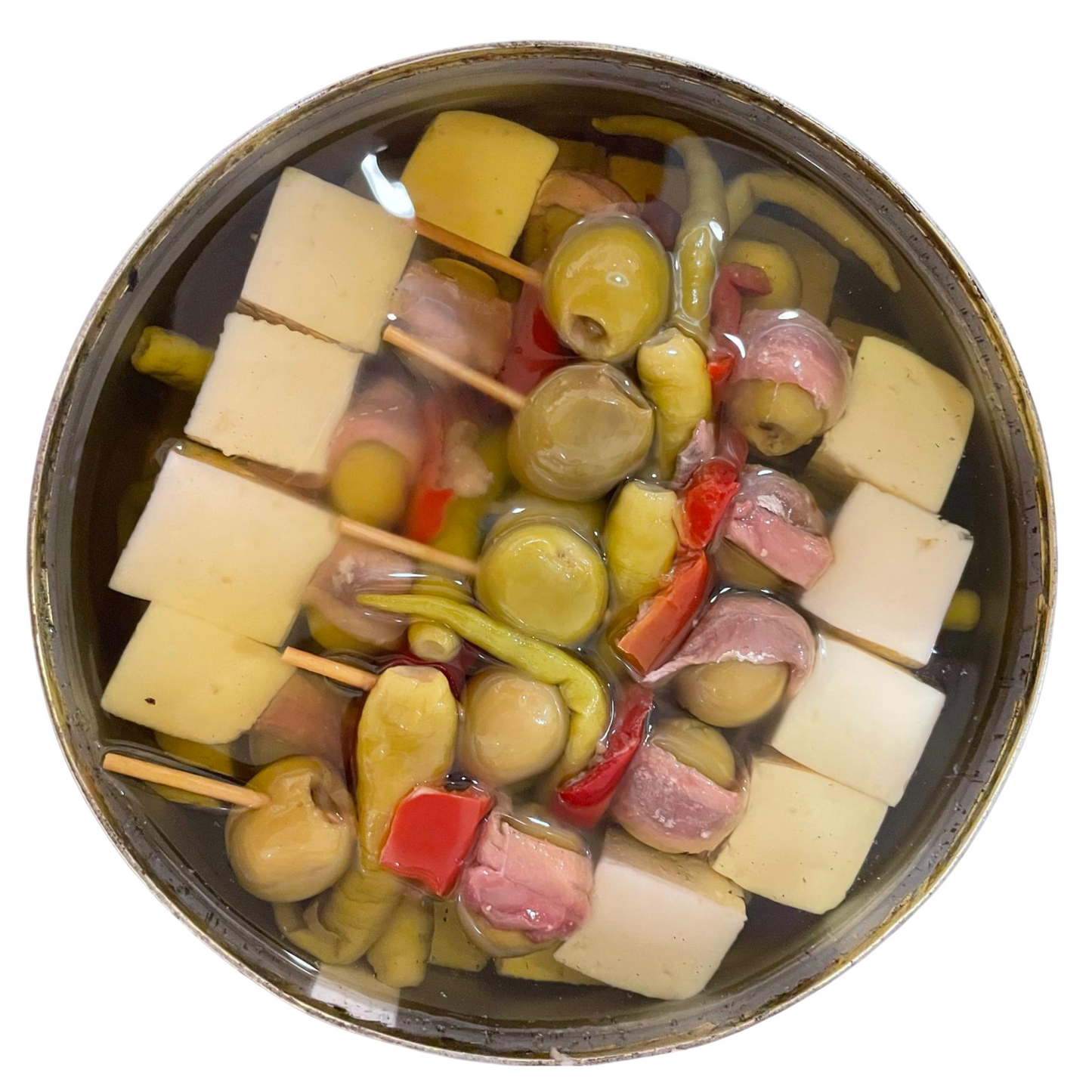 Cocktail - Olives Garcia: Piparra (light pepper) +Olives+Anchovy+Cheese (830g)