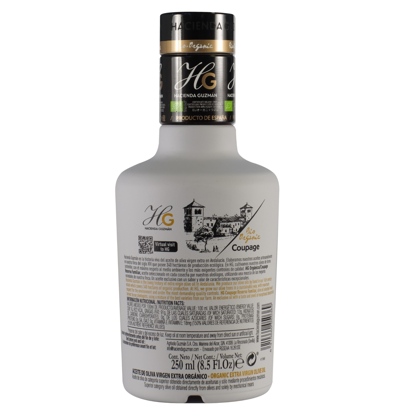 Olive Oil - Hacienda Guzman Organic Extra Virgin Olive Oil - Coupage - 250ml