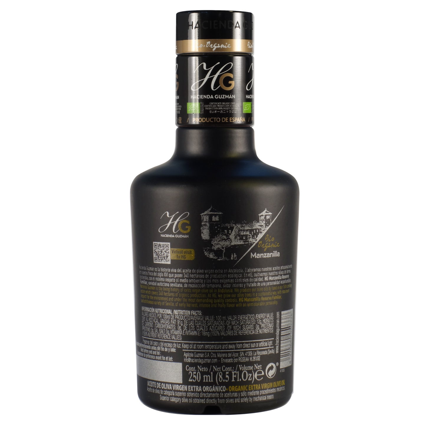Olive Oil - Hacienda Guzman Premium Extra Virgin Olive Oil - Manzanilla - 250ml