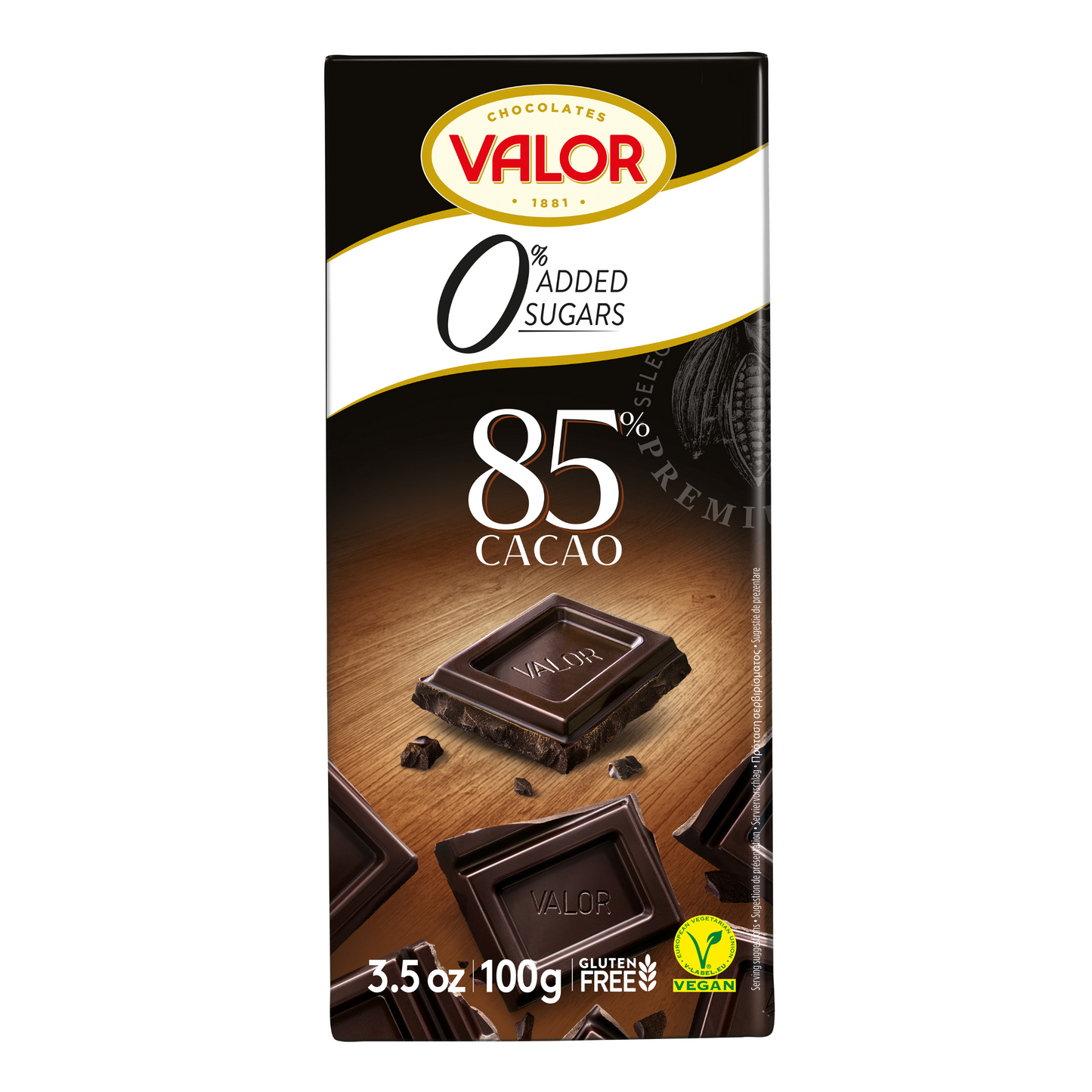 Chocolate - Dark Chocolate Sugar 85%-Free - 100g