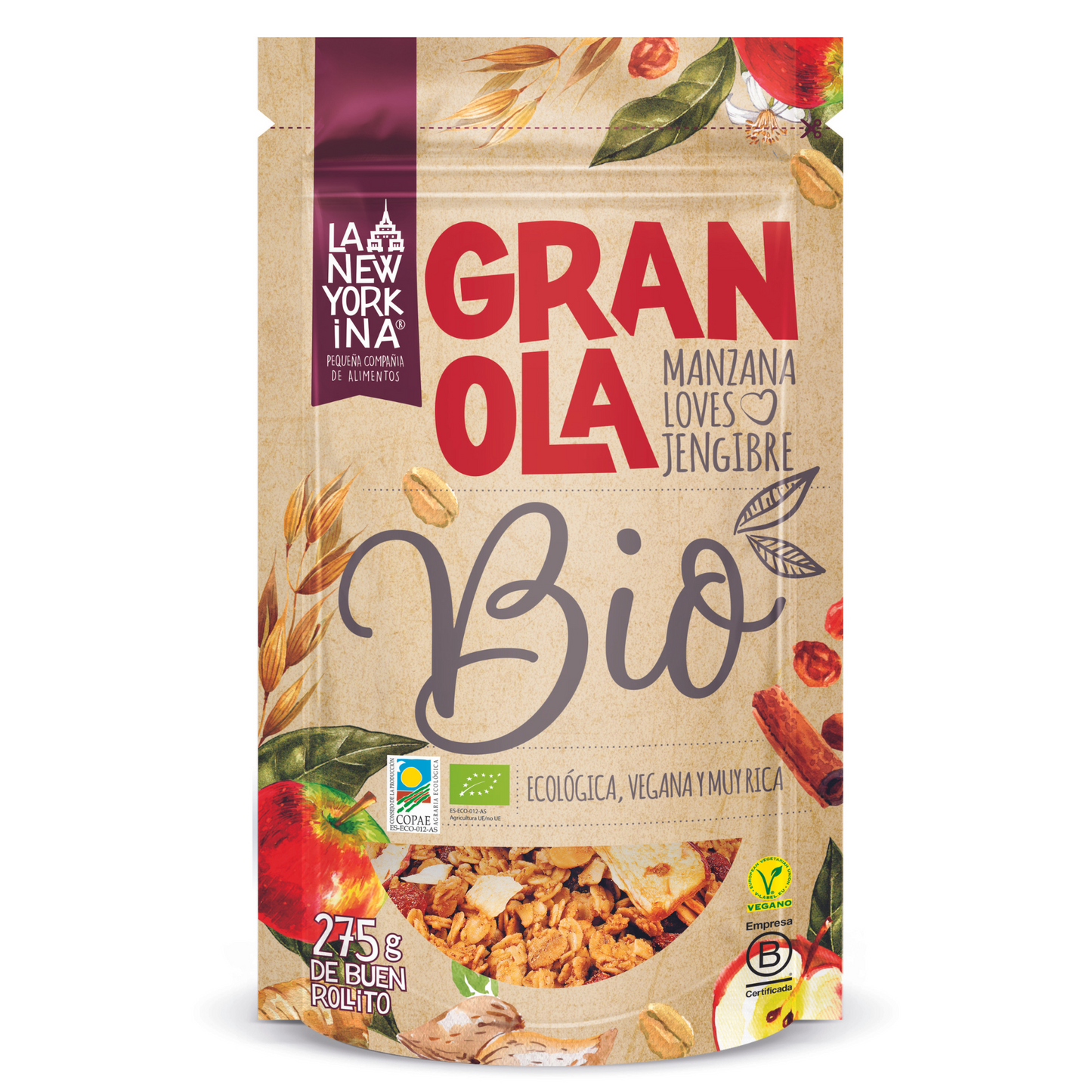Granola Apple Loves Ginger - LA NEWYORKINA- 275g