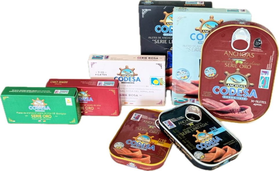 CODESA Anchovies in Olive Oil -8 FILLETS (115g)