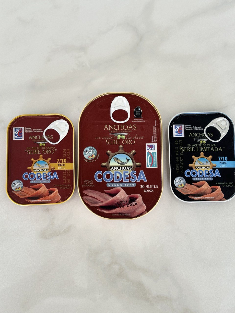 CODESA Cured Anchovies Golden Serie (115g)