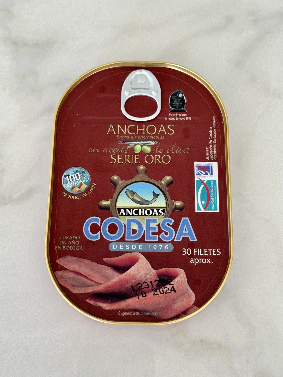 CODESA Cured Anchovies Golden Serie (115g)