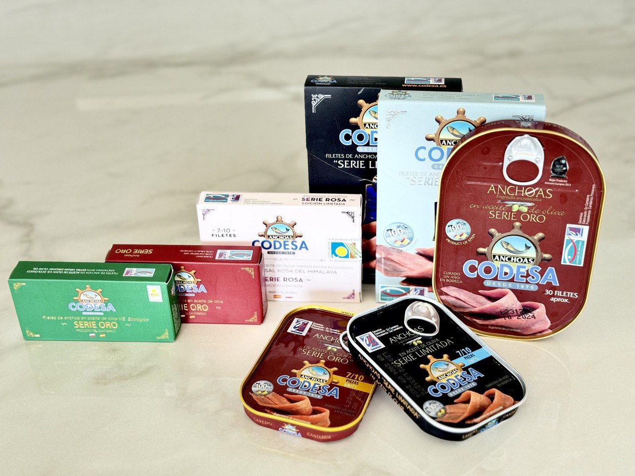CODESA Cured Anchovies Golden Serie (115g)