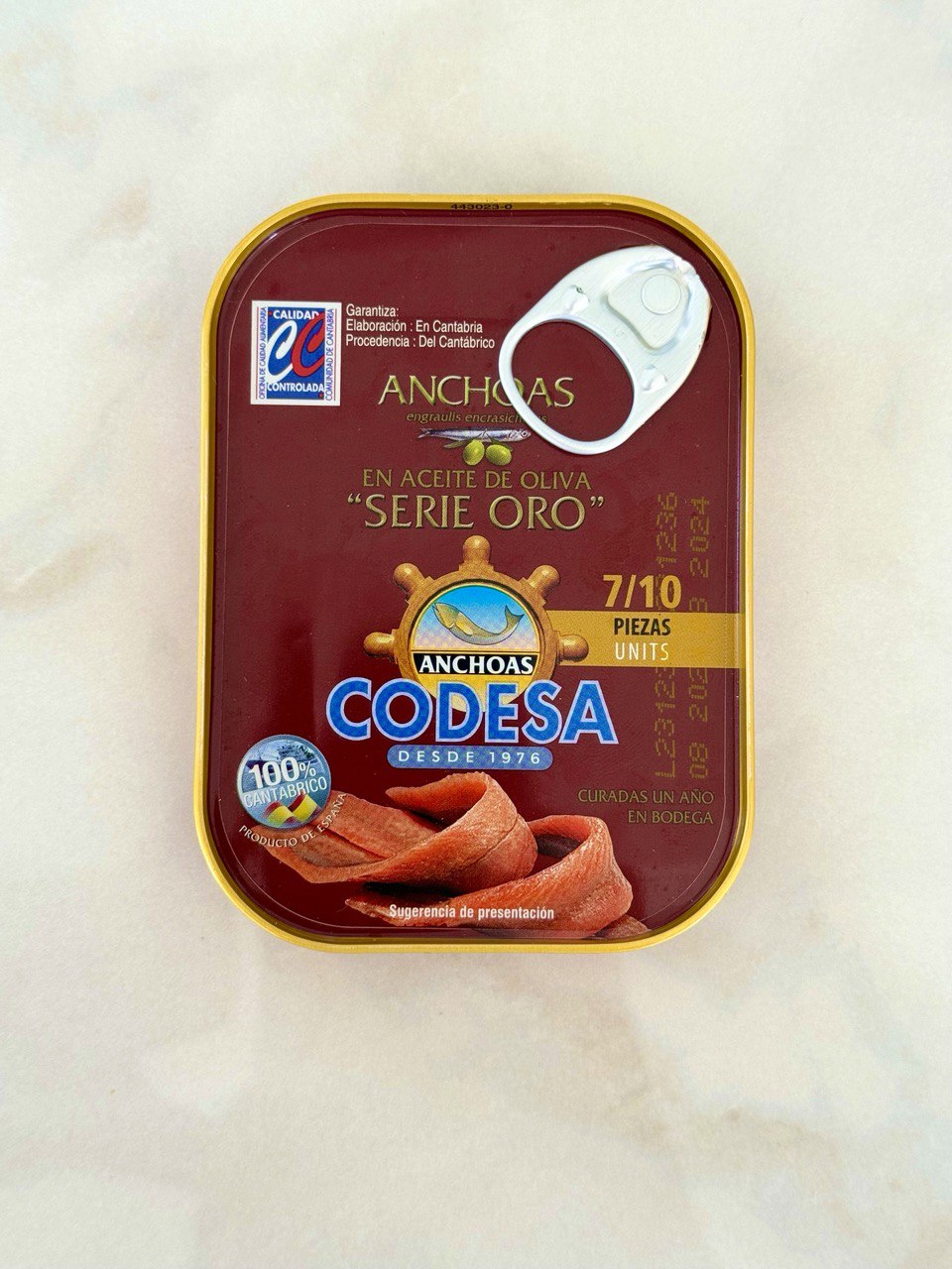 CODESA Cured Anchovies Golden Serie (115g)
