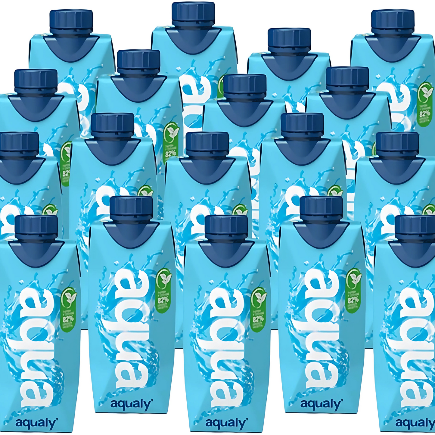 Aqualy Premium Water with Essential Minerals - 18 Pack of 16.9 fl oz Cartons