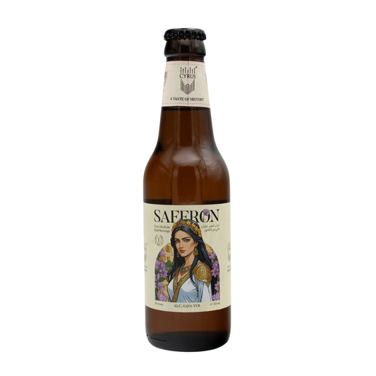 Cyrus SAFFRON Premium Non-Alcoholic Malt Beverage pack of 4 x 330ml – Infused with Pure Saffron
